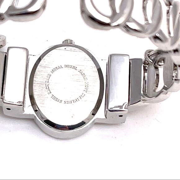 Silver faith hope watch with charms main image 4